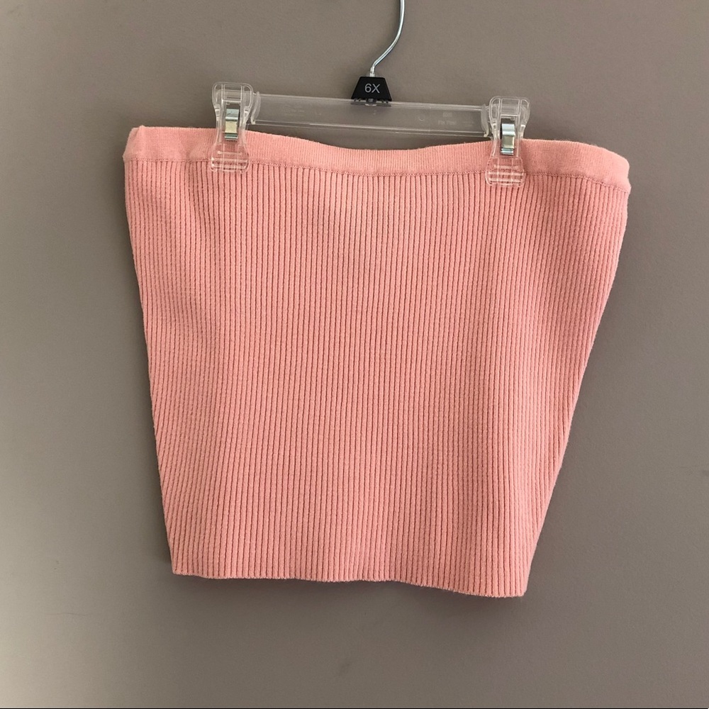 Ribbed tube top